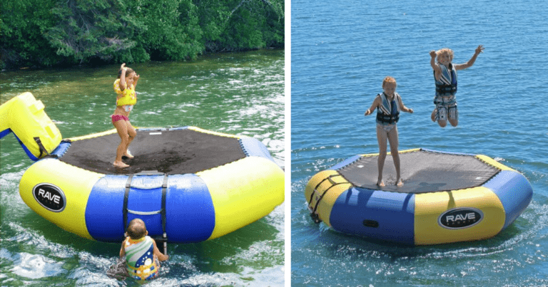 You Can Get A Giant Inflatable Floating Trampoline To Take Lake Day To The Next Level