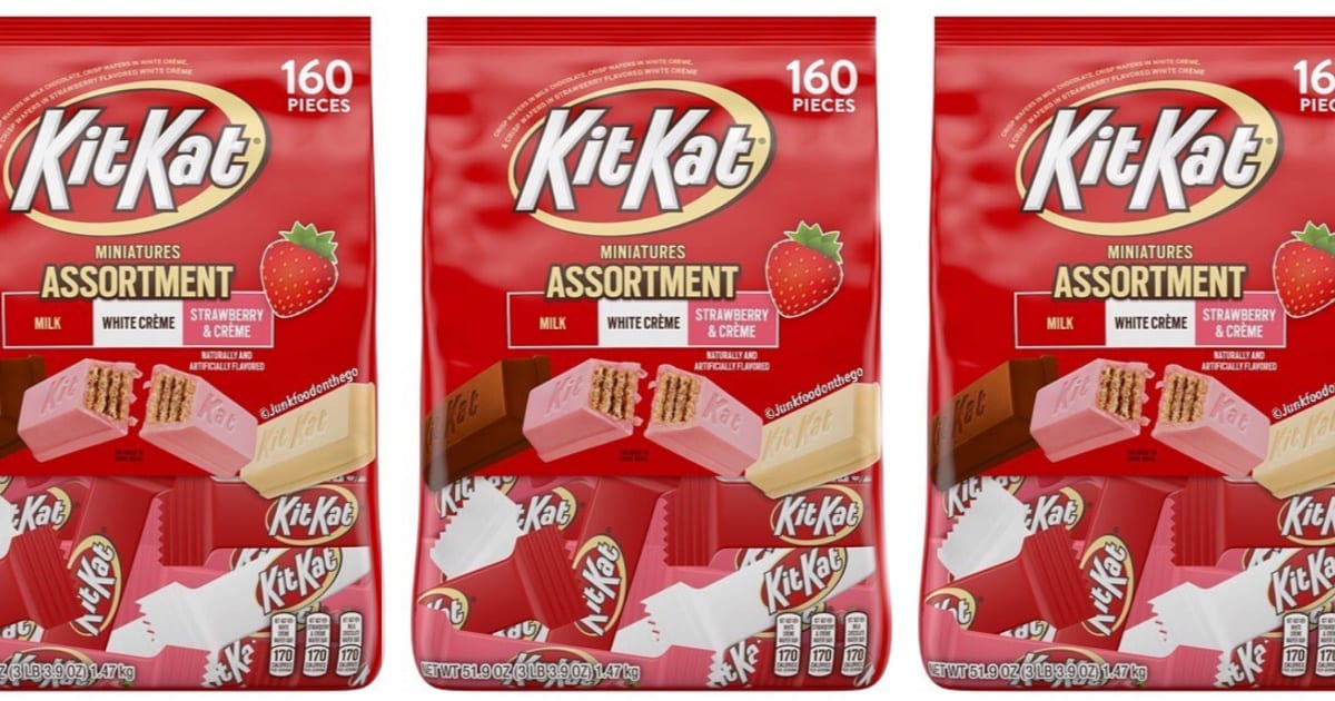 You Can Get A 3-Pound Kit Kat Variety Bag That Includes The New Strawberry and Creme Flavor
