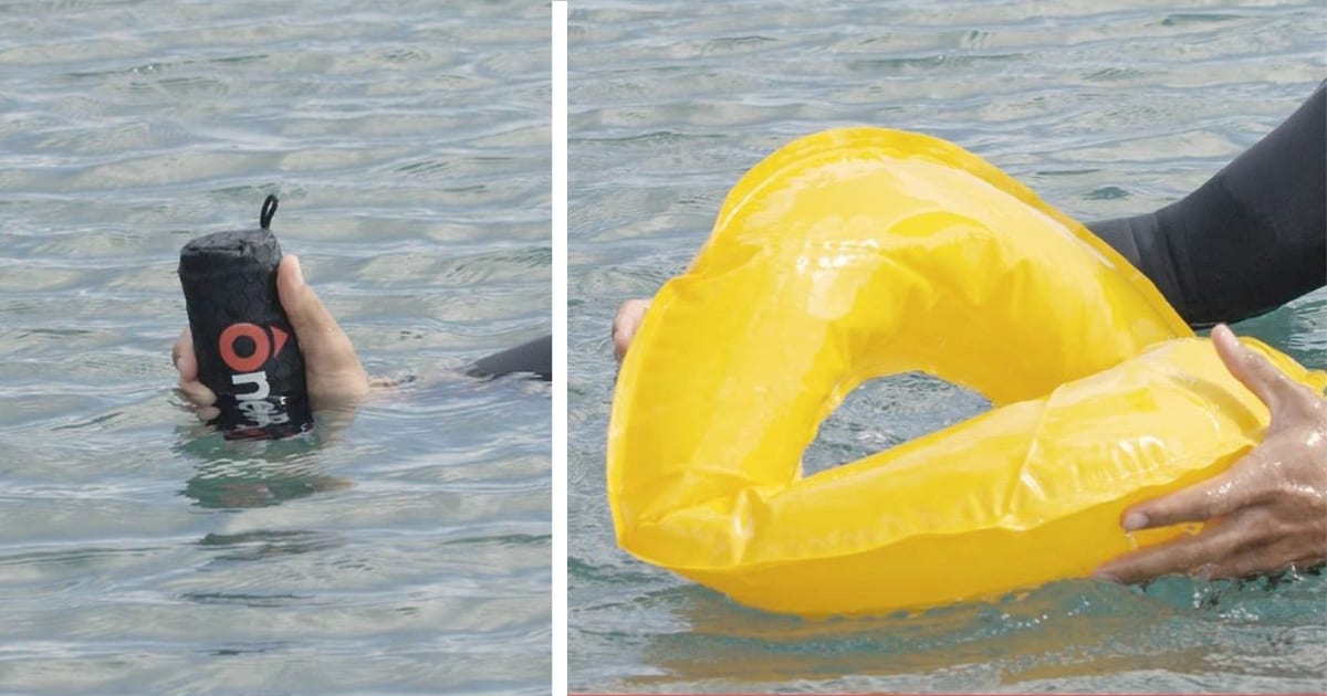 This Life-Preserver Instantly Inflates When You Throw It In The Water and We All Need One