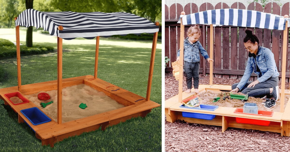 You Can Get A Kids Sandbox Complete With A Canopy For The Most Fun In The Sun