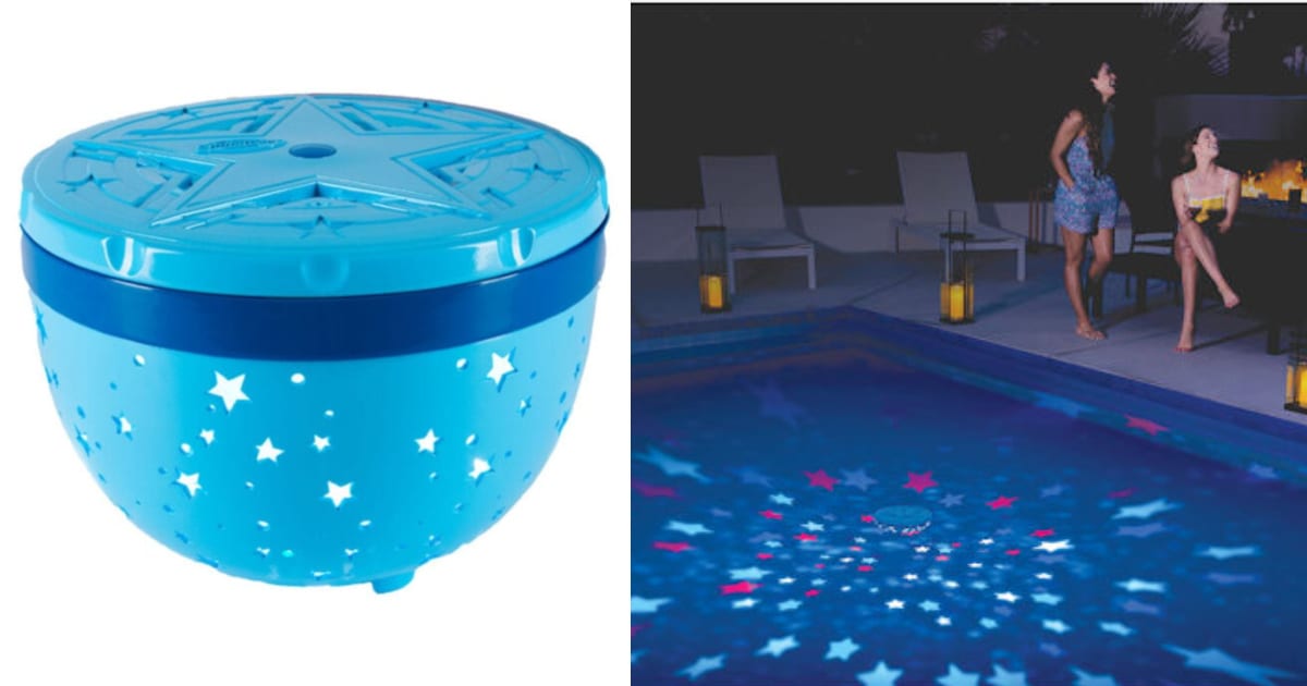 This Pool Light Allows You To Swim With The Stars And It Is Perfect For Night Swimming