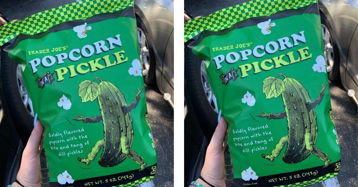 Trader Joe’s Is Selling $2 Bags Of Pickle Popcorn That Packs A Dill Pickle Punch And You Need To Try It