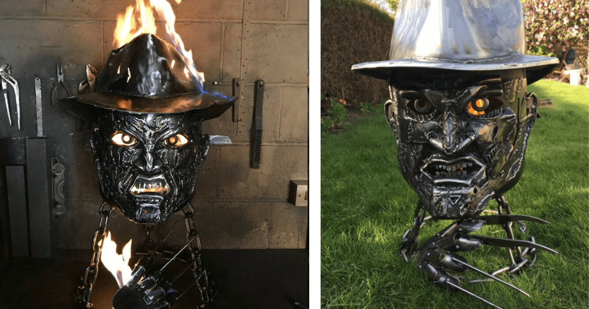 This Freddy Krueger Fire Pit Belongs In Every Horror Movie Fans Backyard