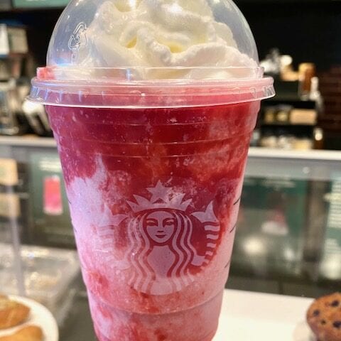 Starbucks Strawberry Peach Frappuccino