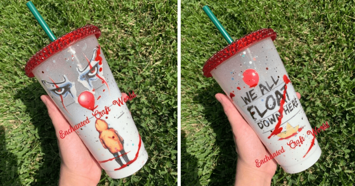 You Can Get An IT Starbucks Cup And Now I Am Ready For Halloween