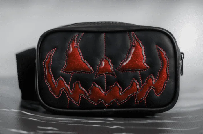 Snap Wallet- Lilac Jack-o-Lantern – Love Pain and Stitches