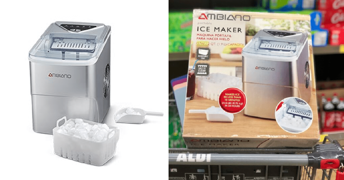 Aldi Is Selling A Mini Countertop Ice Maker And My Life Is Now Complete