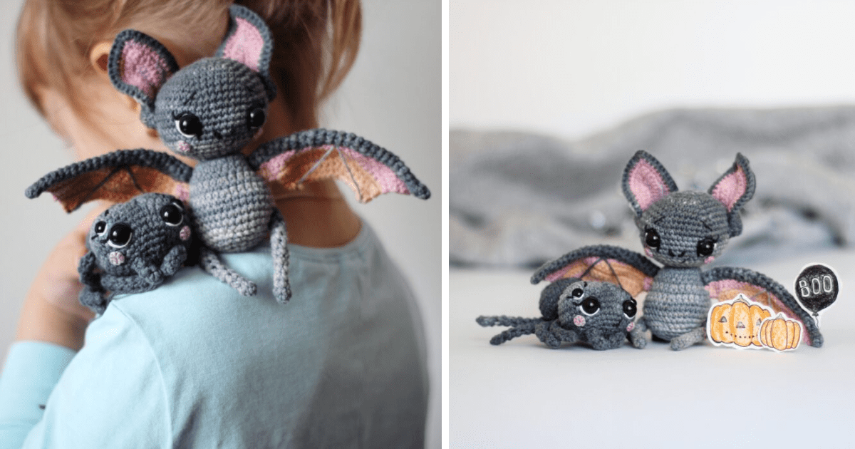You Can Crochet A Tiny Bat And Spider Just In Time For Halloween