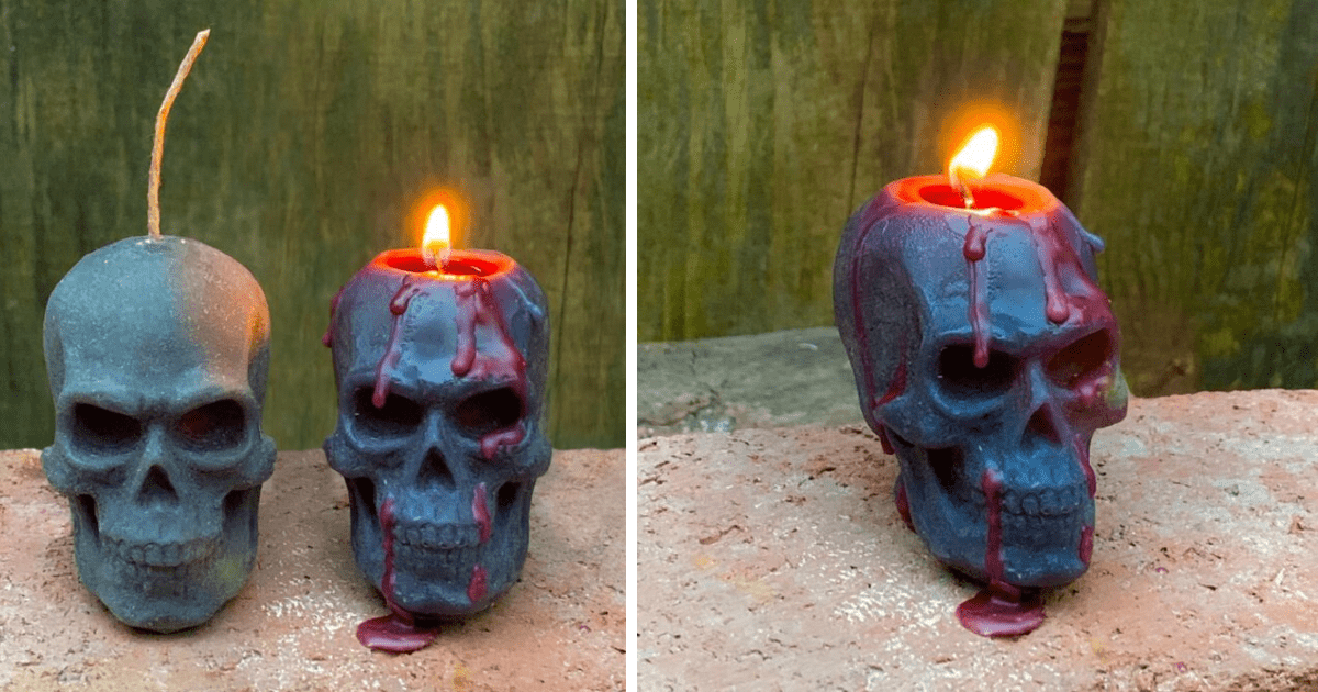 These Bleeding Skull Candles Will Set An Entire Mood For Halloween