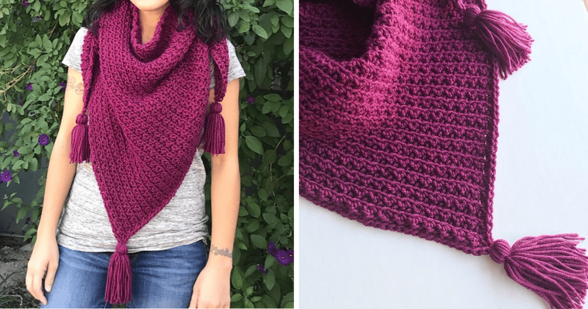 You Can Crochet This Super Cute Boho Scarf That Is Perfect For Fall