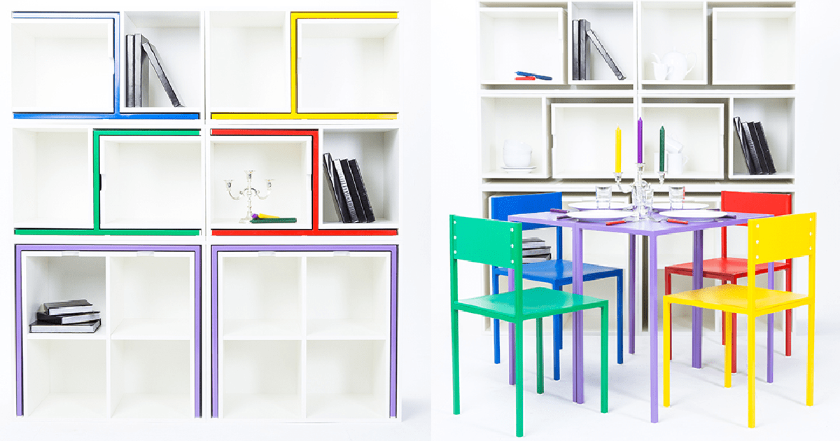 This Bookshelf Secretly Holds A Table And Four Chairs And I Need One