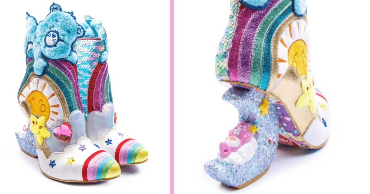 These Shoes Are So Quirky, They Come With A Care Bear Sleeping In The Heel