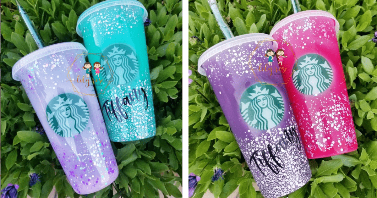 You Can Get A Customized Glittery Starbucks Cup That Changes Color In The Sun