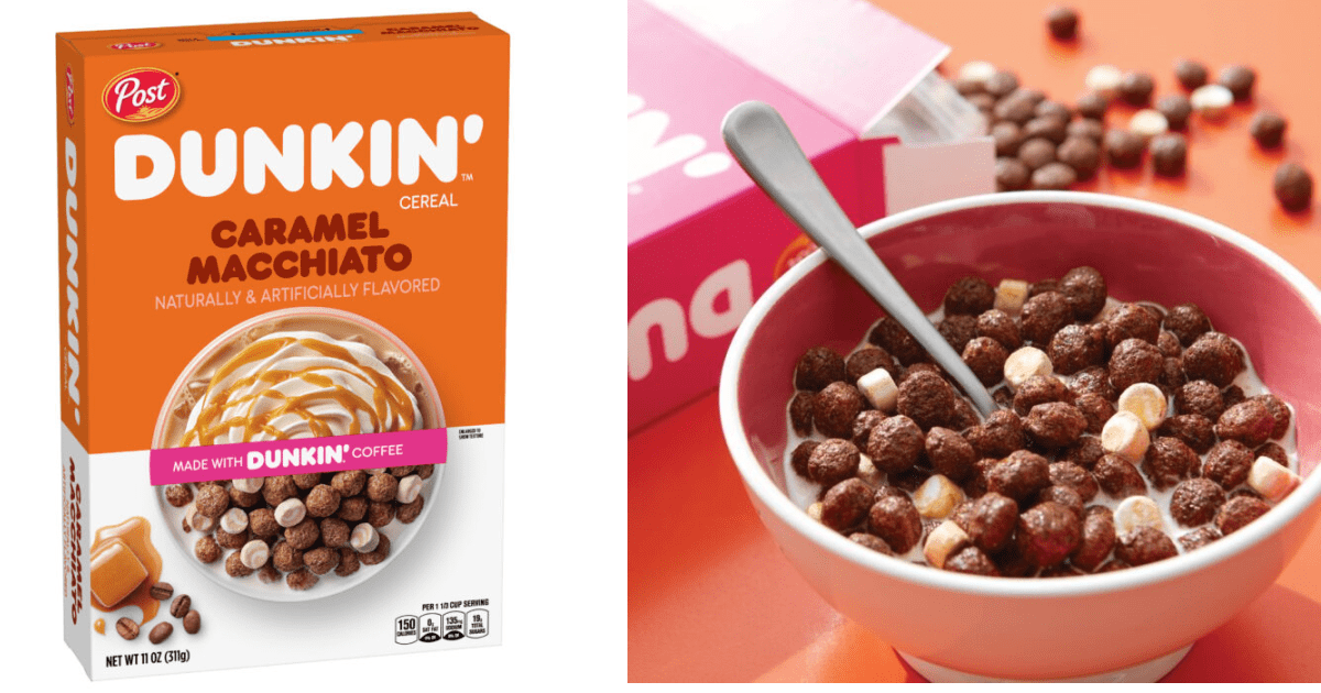 Dunkin’ Caramel Macchiato Cereal Exists And It Even Has Caffeine