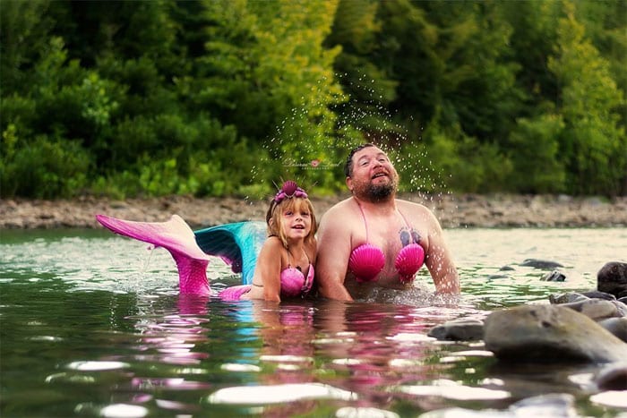 This Dad Became A Mermaid For His Daughter’s 8th Birthday And We Can’t Get Enough
