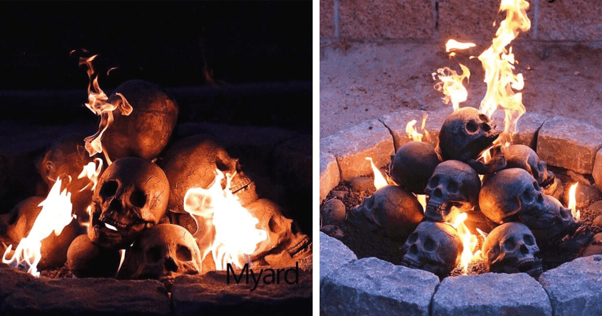 You Can Get Fireproof Skulls For Your Fire Pit and They Are Creepy Cool