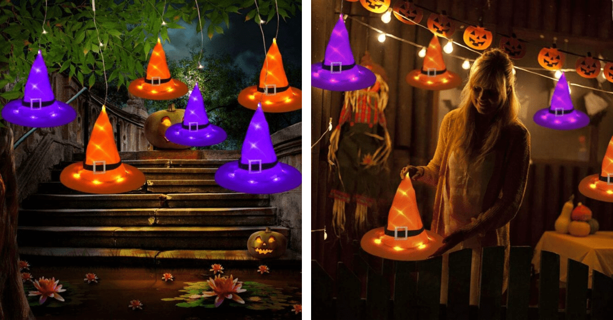 These Floating Witch Hat Lights Take Your Halloween Decorations To New Heights