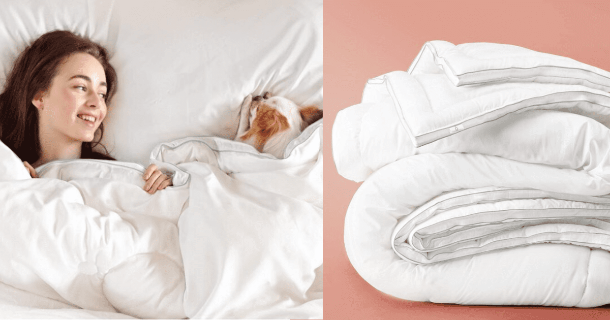 You Can Get A Fluffy Cooling Comforter That Makes You Feel Like You’re Sleeping On A Cloud