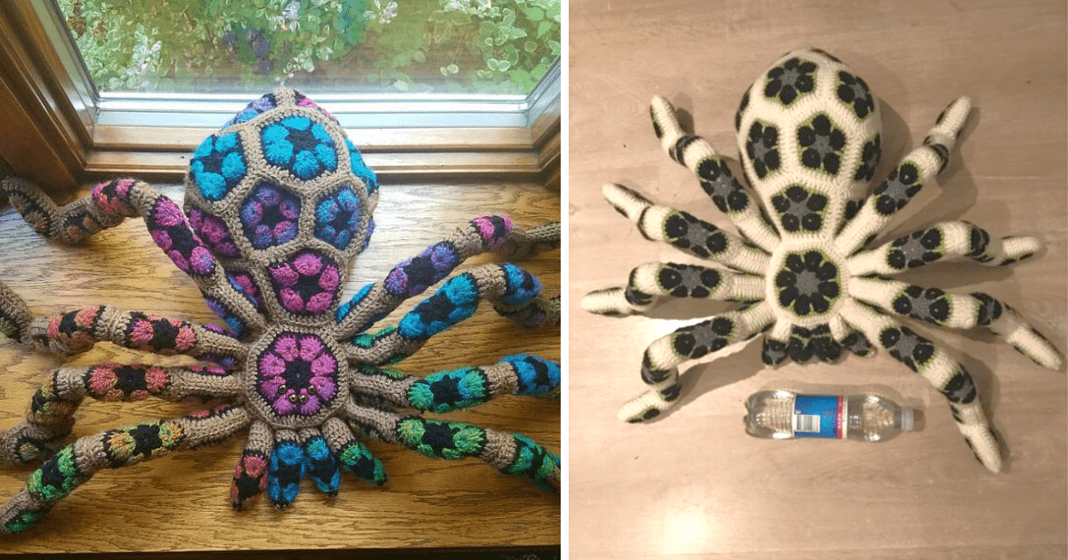 You Can Crochet Your Own Giant Spider Just In Time For Halloween