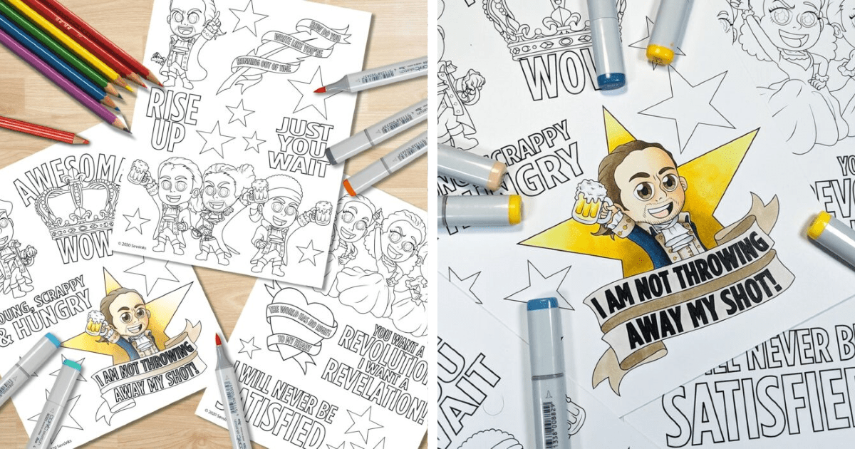 You Can Print Your Own Hamilton Adult Coloring Book And I’m Not Throwing Away My Shot!