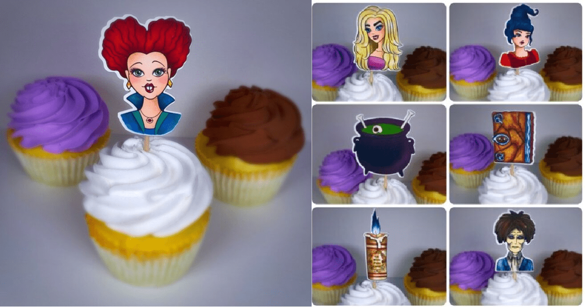 You Can Get Hocus Pocus Cupcake Toppers For Your Next Glorious Party