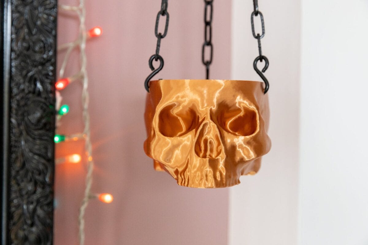 This Hanging Skull Planter Is The Coolest Way To Decorate For Halloween