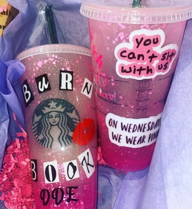 Mean girls colour changing (pink) cold cup