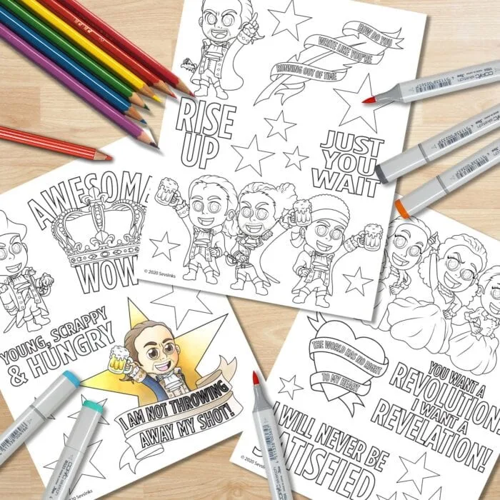 Download You Can Print Your Own Hamilton Adult Coloring Book And I M Not Throwing Away My Shot