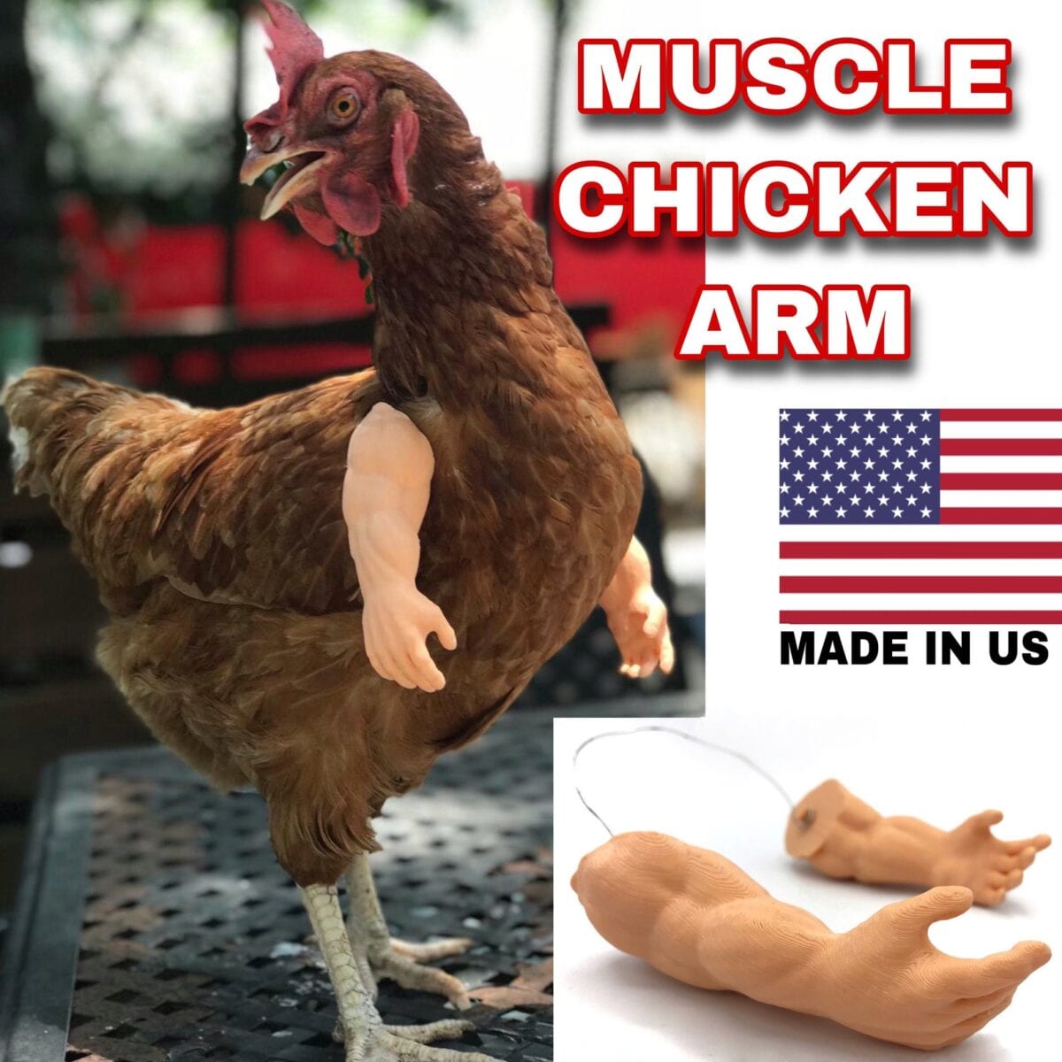 tyrannosaurus arms for chickens