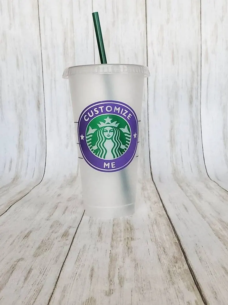 Homeschool Fuel Personalized Custom Starbucks Coffee Reusable Cold Cup Tumbler