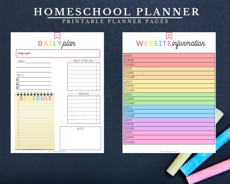 This Printable Homeschool Planner Will Help Keep You Organized and On ...