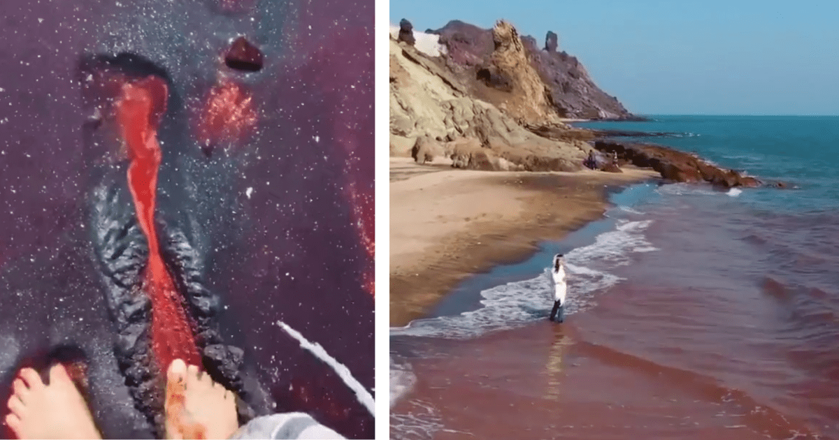 This Island Has Red Water and Galaxy Sand and It’s The Coolest Thing I’ve Ever Seen