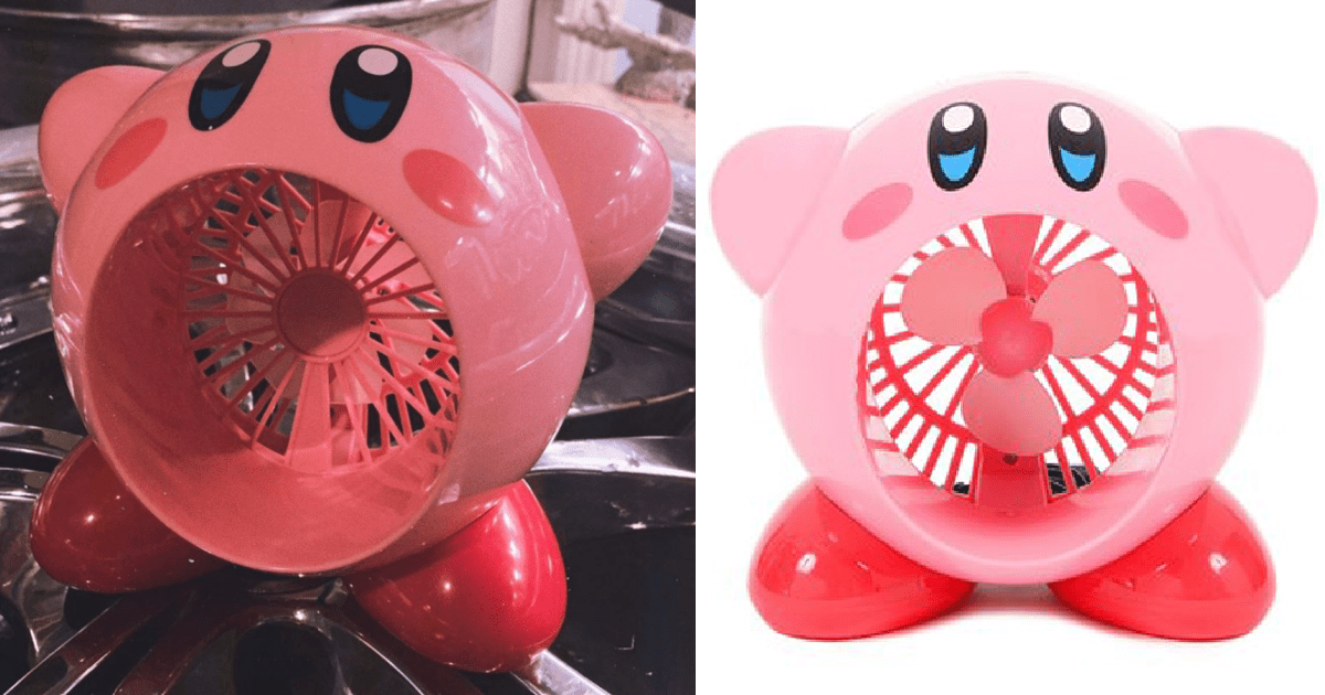 You Can Get A Kirby Fan That Blows Air Out To Keep You Cool For The Person Who Loves Super Mario