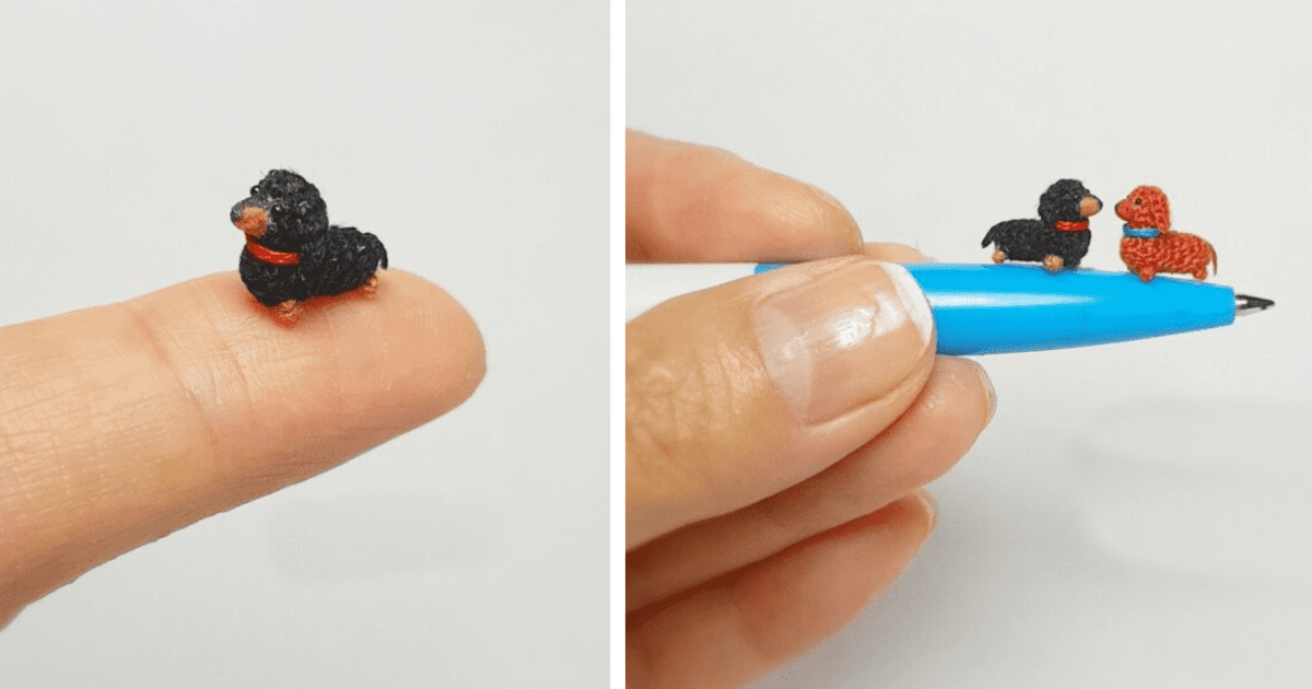 You Can Get Miniature Crochet Dachshunds and Now I Want Them All