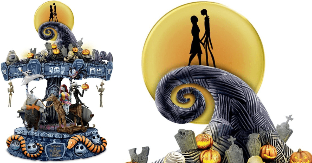 This Nightmare Before Christmas Carousel Lights Up And Plays The Song ‘This Is Halloween’