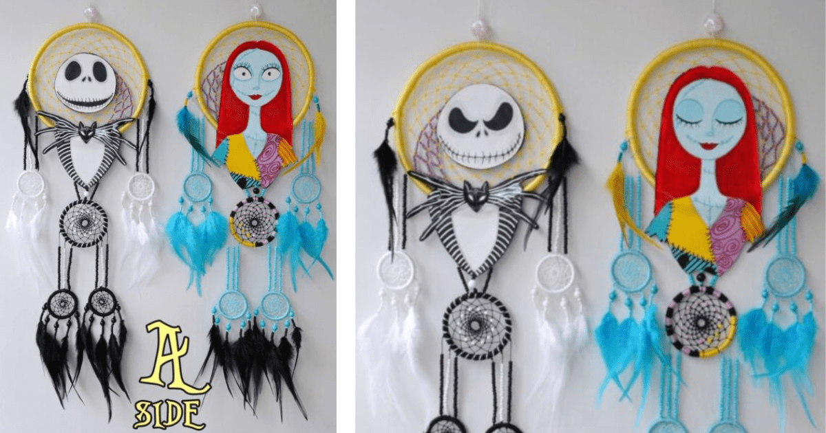 These Jack Skellington and Sally Dream Catchers Are Perfect For Your Little Nightmares