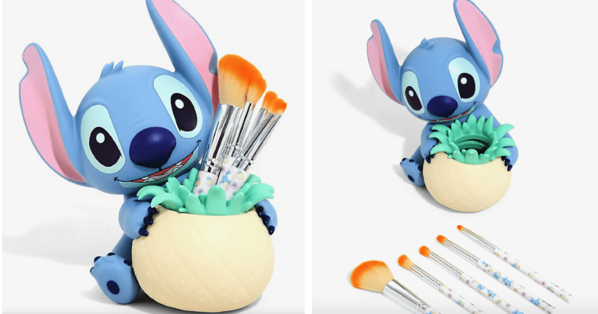 You Can Get A Stitch Makeup Brush Holder For The Person Who Loves Disney