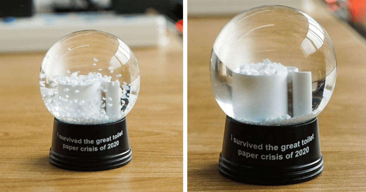 This Snow Globe Is The Perfect Way To Award Yourself For Surviving The Great Toilet Paper Shortage Of 2020