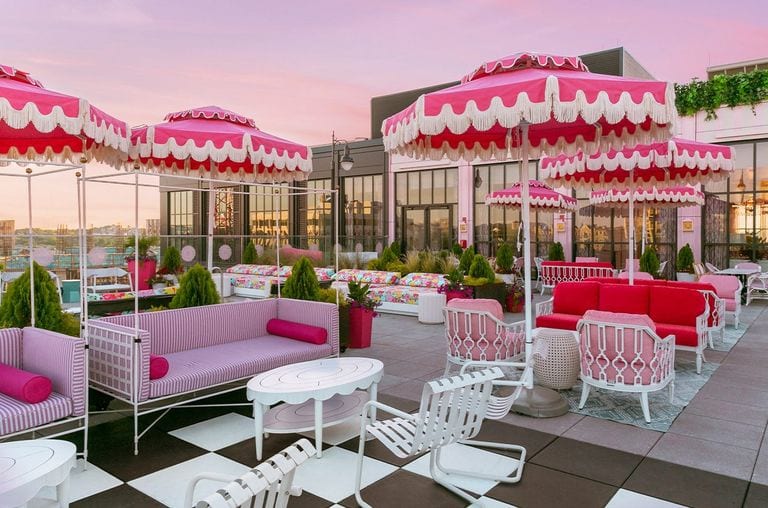 This New Rooftop Bar is Inspired by Dolly Parton and It Is So Pink
