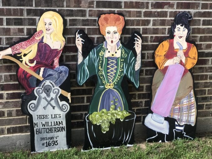 Halloween Garden Flag Hocus Pocus Witches Sanderson Sisters Burlap Double Sided Outdoor Decorations Yard Decor 12 x 18 Inch
