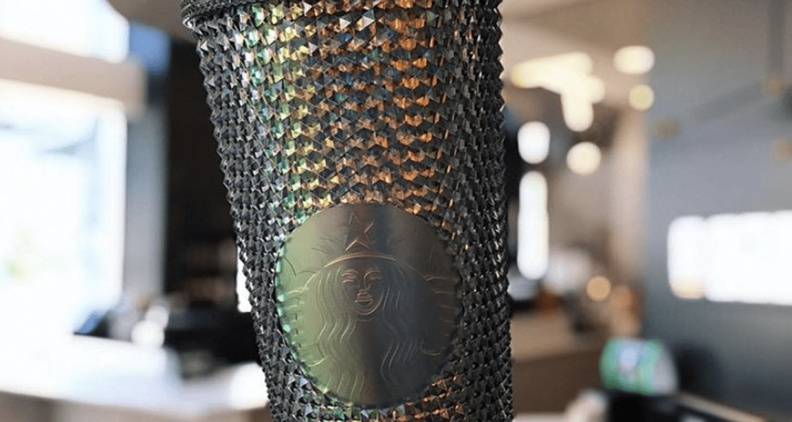 Starbucks Is Releasing New Dark Bling Studded Cups Just In Time For Halloween
