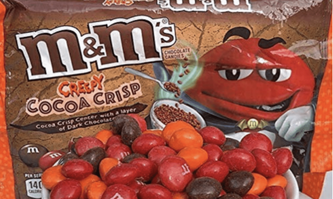 M&M’s Creepy Cocoa Crisp Flavor Is Back Just In Time For Halloween