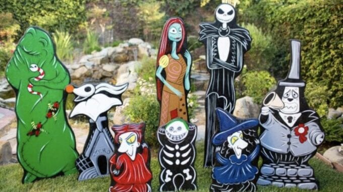 These Nightmare Before Christmas Lawn Decorations Are Simply Meant To Be In Your Yard For Halloween