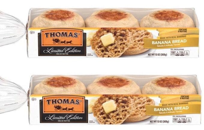 Thomas’ Banana Bread English Muffins Are Back And They’re Made With Real Bananas