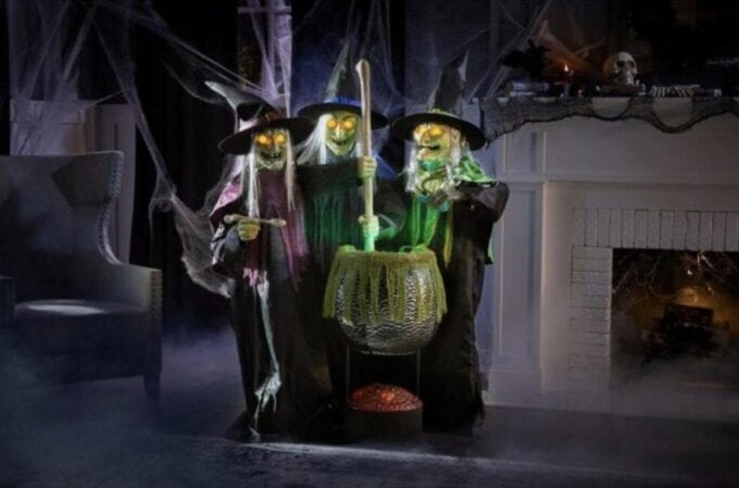 Home Depot Is Selling Lifesize Wicked Cauldron Witches That Cast Spells To Brew Up Trouble