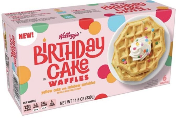 Kellogg’s Released Birthday Cake Waffles So Every Breakfast Is A Celebration