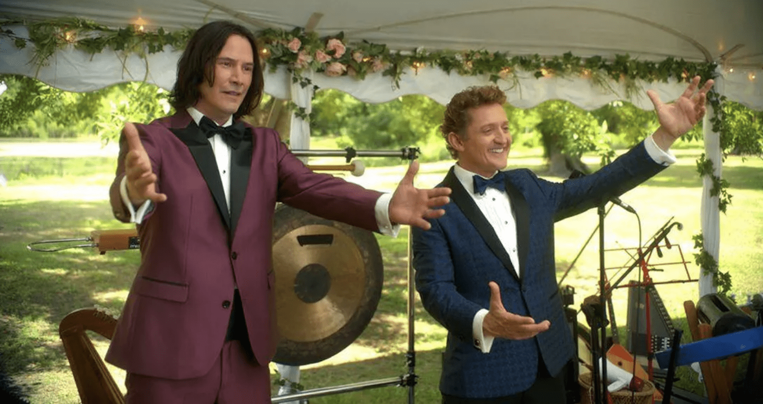 Bill and Ted Rocked A World Record For The Most Air Guitars