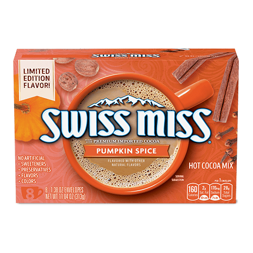 Swiss Miss Pumpkin Spice Hot Chocolate Is Here and Now I'm Ready For
