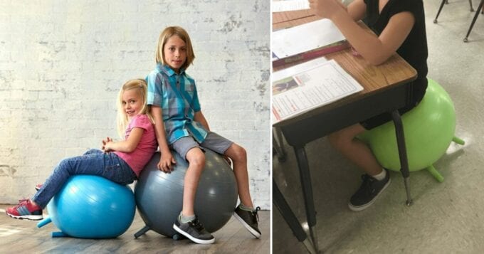 This Balance Ball Is The Perfect Flexible School Chair For Kids Who Have A Hard Time Sitting Still