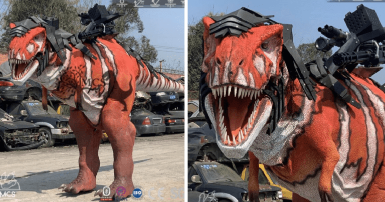 You Can Get An Adult Size Armored Bionic Skin T-Rex Costume and It Is Incredible